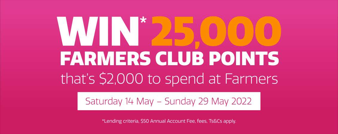 May Madness – Your chance to win 25,000 Farmers Club Card Points! May Madness – Your chance to win 25,000 Farmers Club Card Points!
