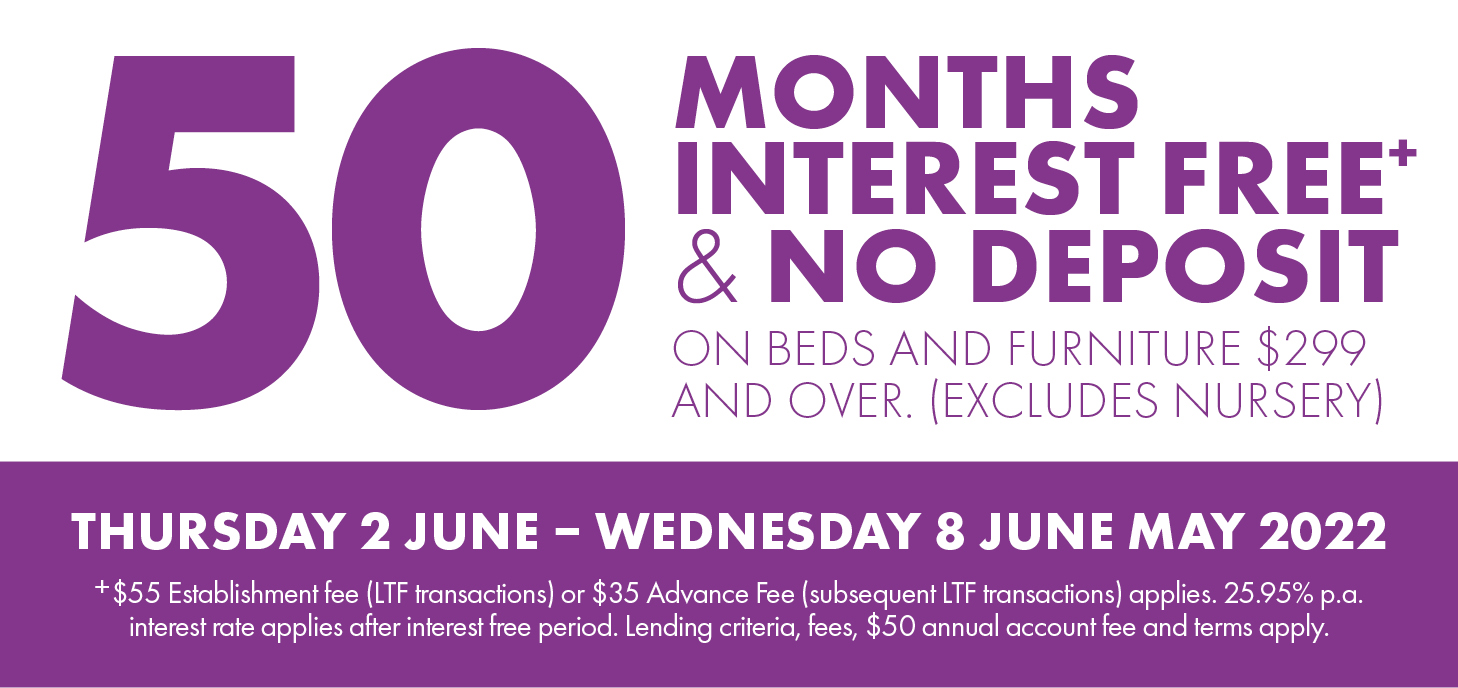 Unlock 50 Months interest free+ and no deposits