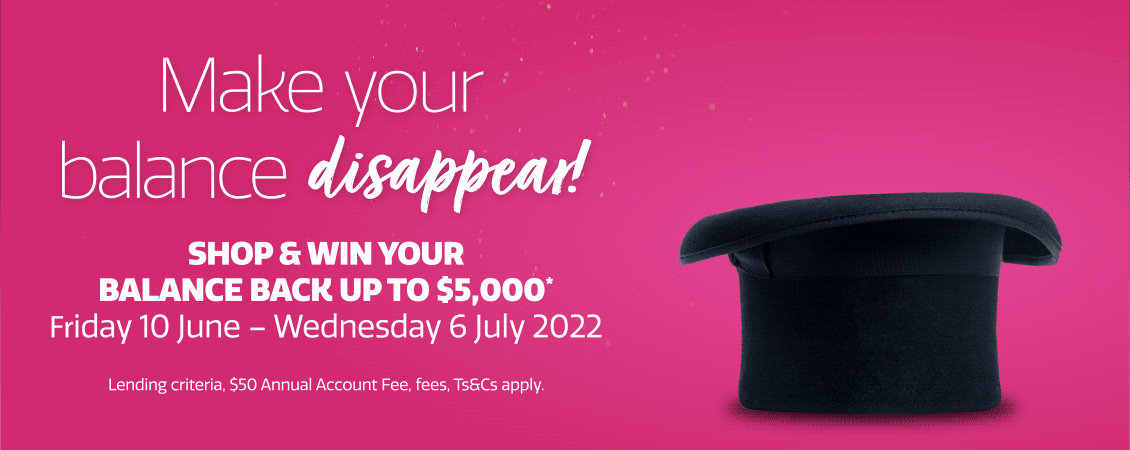 Shop and win your balance back up to $5k