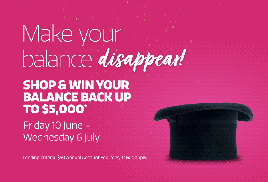 Shop and win your balance back up to $5k