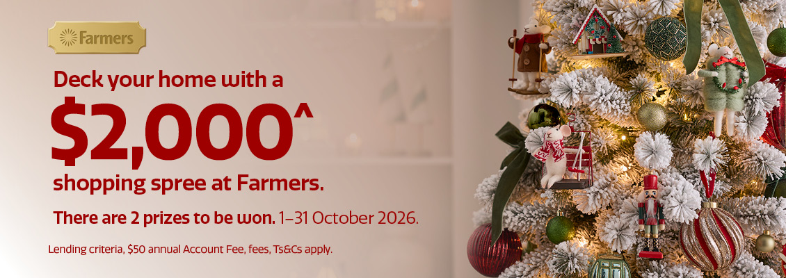 Be in to win^ a $2,000 Farmers Shopping Spree