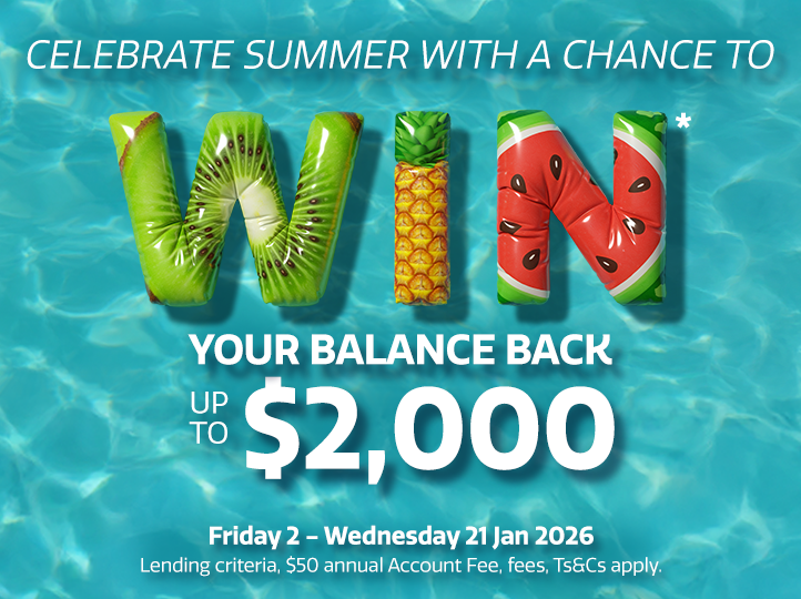 Dive Into Summer with a chance to win* your balance back.