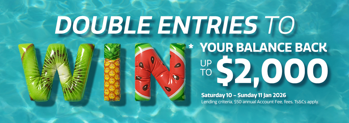 Double the splash: double entries* this weekend