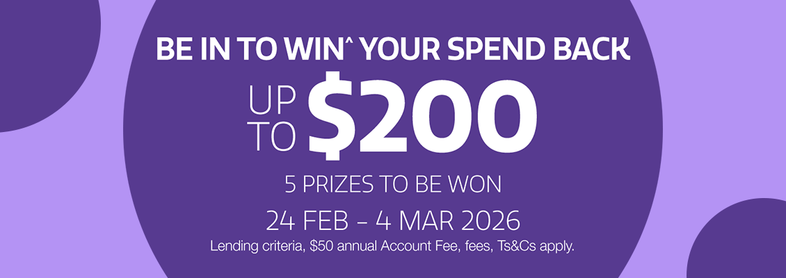 Be in to win^ your spend back up to $200.