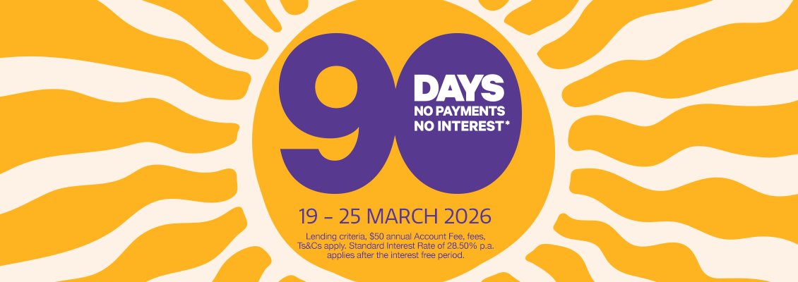 Enjoy 90 days no payments, no interest*
