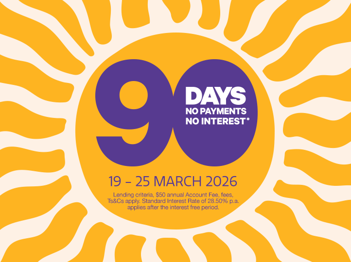 Enjoy 90 days no payments, no interest*