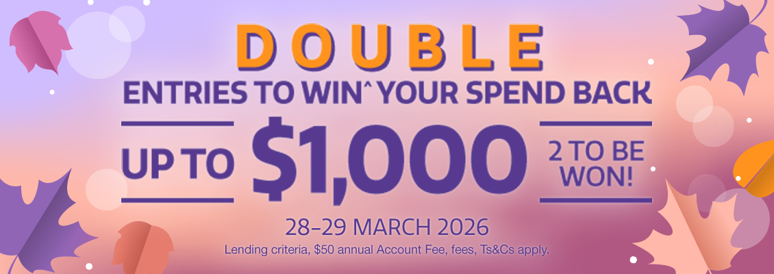 Double entries to win^ your spend back up to $1,000.