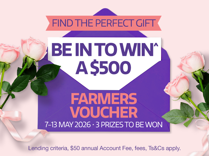 Be in to win^ a $500 Farmers gift voucher this Mother's Day.