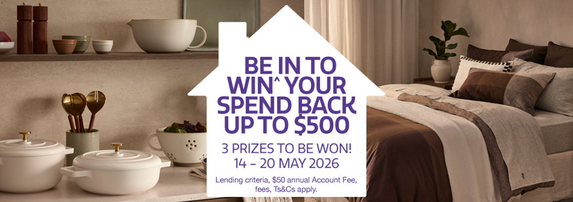 Be in to win^ your spend back up to $500.