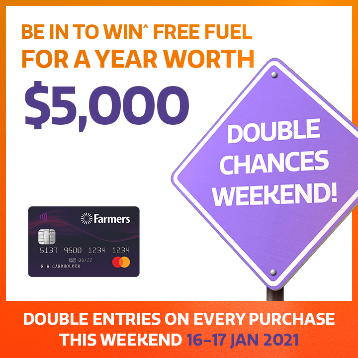 Double Chances to WIN^ free fuel for the whole year worth $5,000! Double Chances to WIN^ free fuel for the whole year worth $5,000!