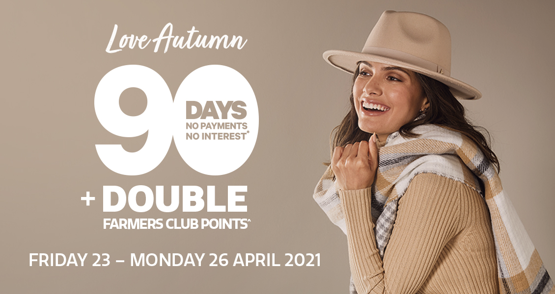 Love Autumn with Farmers Mastercard Love Autumn with Farmers Mastercard