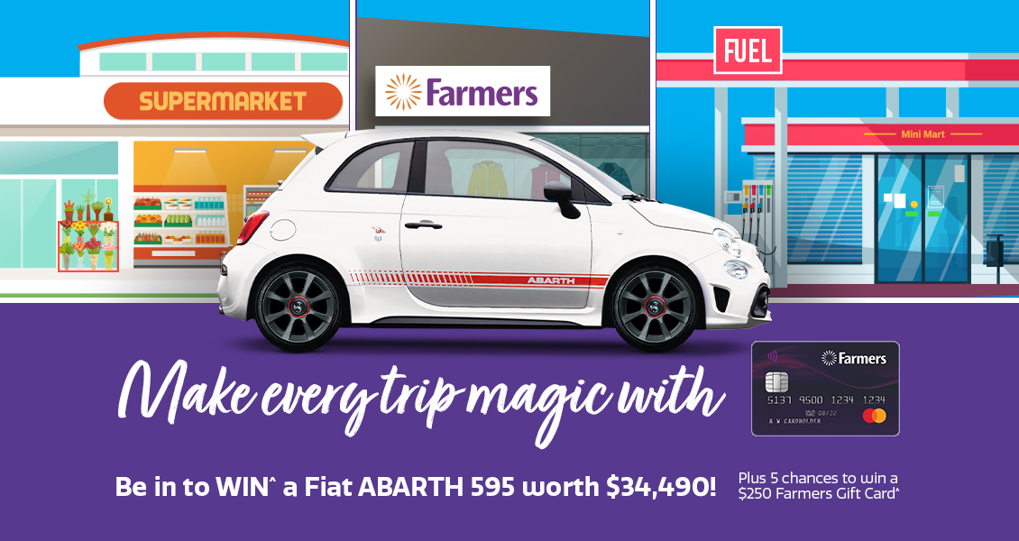 WIN^ a Fiat Abarth 595 worth $34,490! WIN^ a Fiat Abarth 595 worth $34,490!