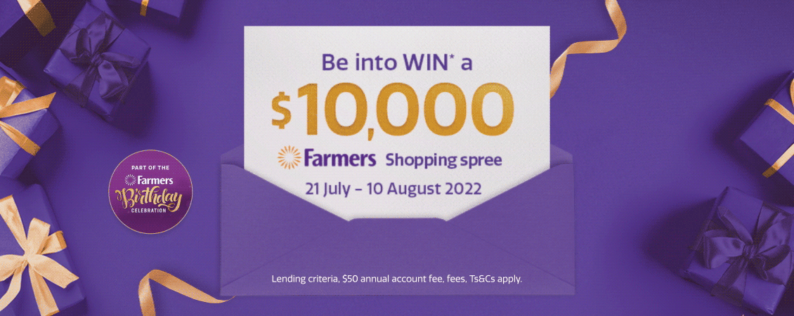 WIN* $10,000 of Farmers gift cards! Plus be in to win daily prizes of $200 credit backs+