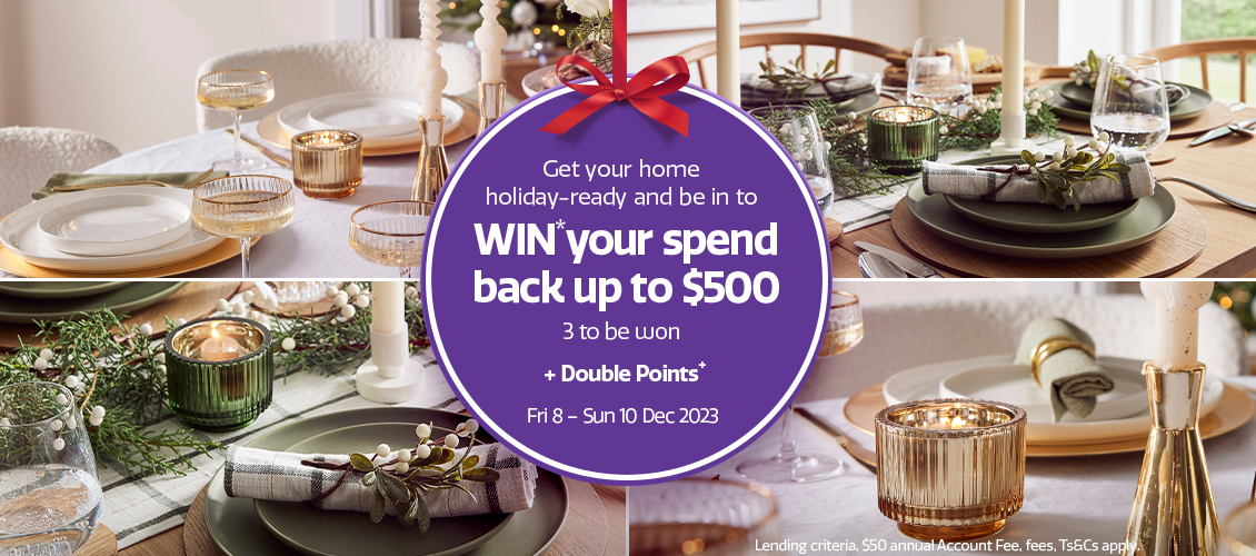 Win your spend back 3 x $500
