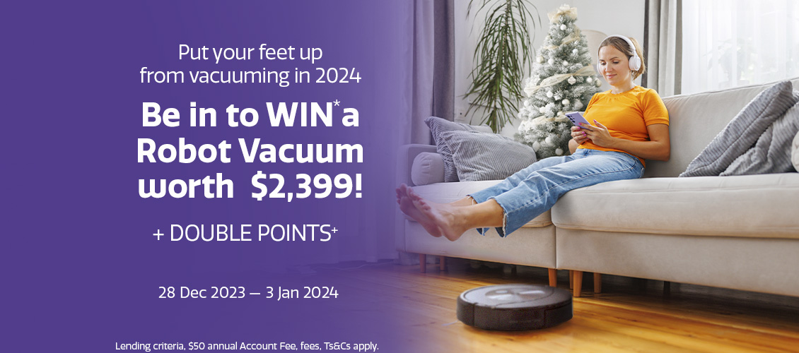 Be in to WIN a Robot Vacuum worth  $2,399!