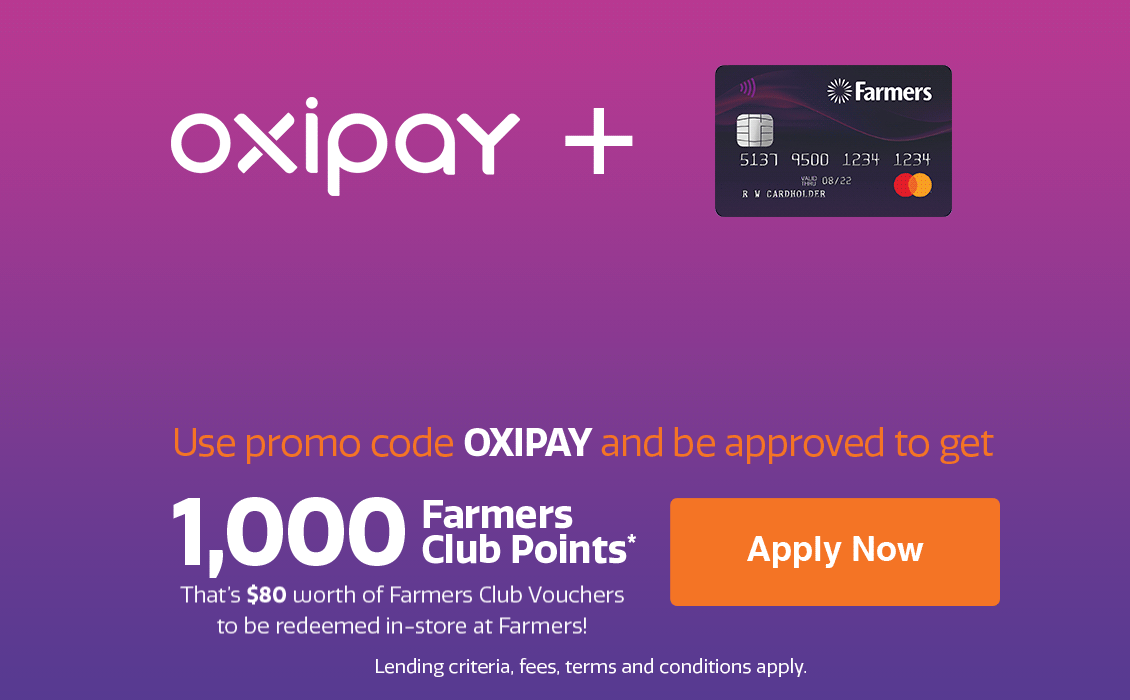 Oxipay & Farmers Mastercard