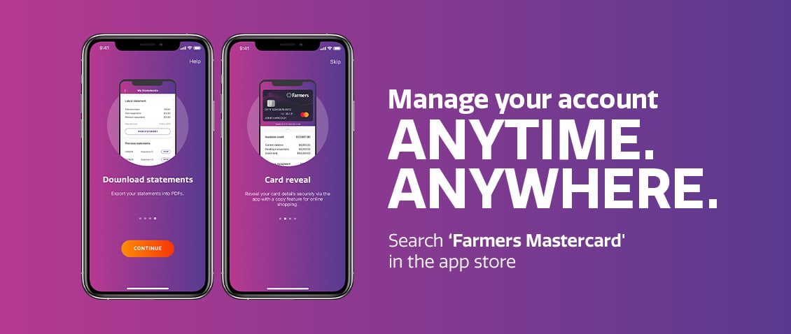 Download the Farmers Mastercard App
