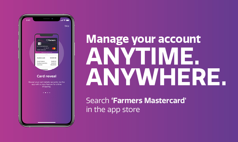 Download the Farmers Mastercard App