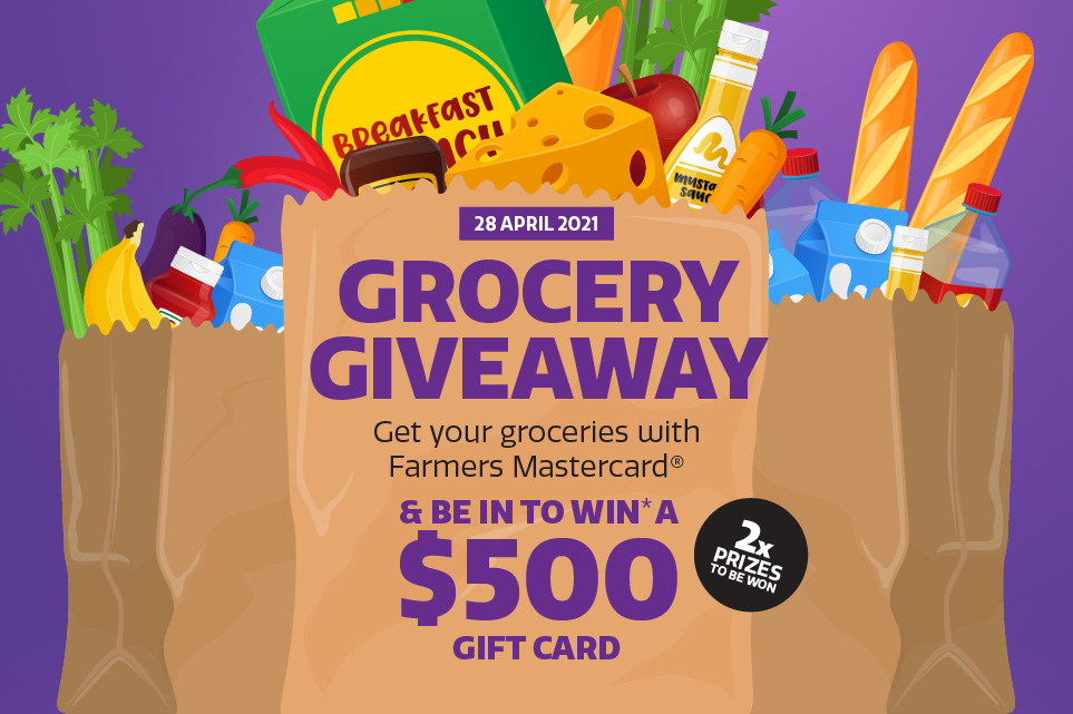 Win* a $500 grocery gift card! Win* a $500 grocery gift card!