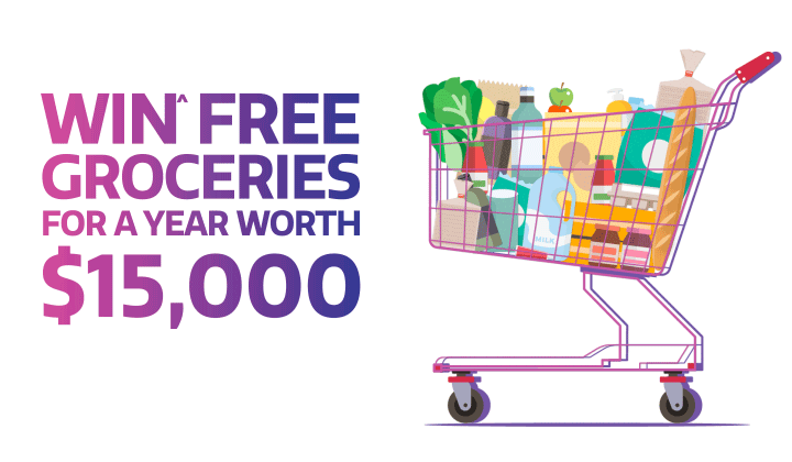 win^ free groceries for a whole year worth $15,000!