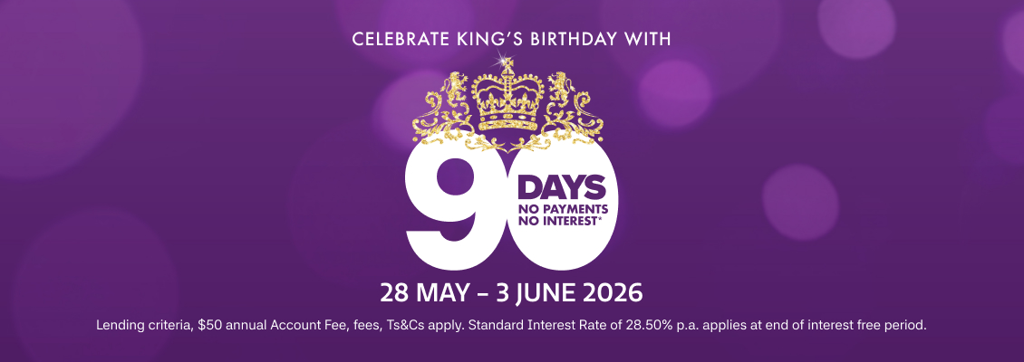 90 days no payments, no interest*.
