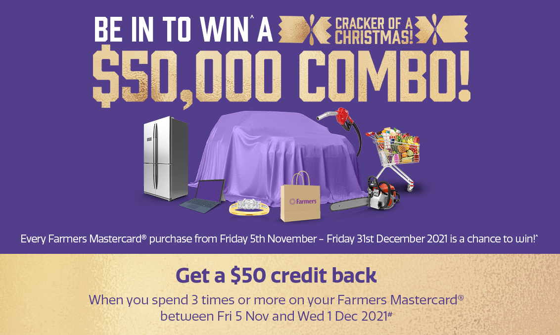 Be in to WIN^ a $50,000 cracker of a Christmas combo! Be in to WIN^ a $50,000 cracker of a Christmas combo!