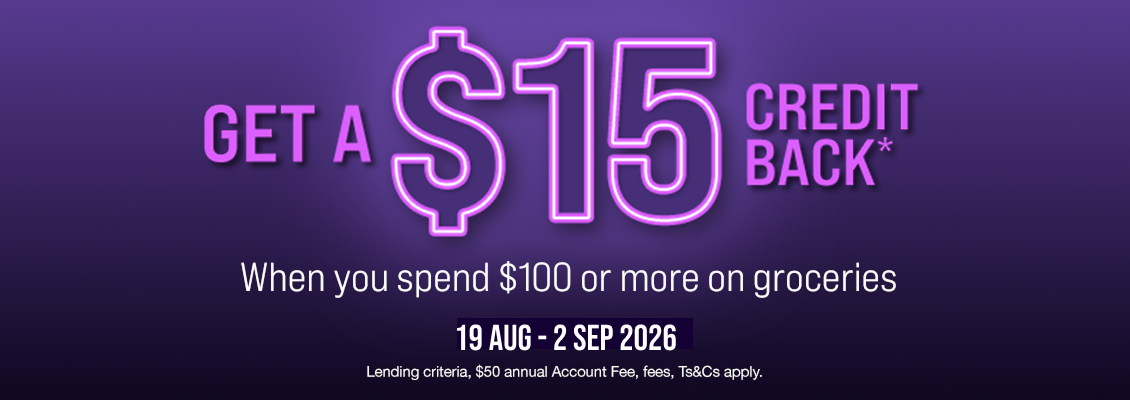 Get a $15 Credit back*