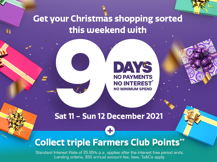 90 Days Everywhere + Triple Farmers Club Points 90 Days Everywhere + Triple Farmers Club Points