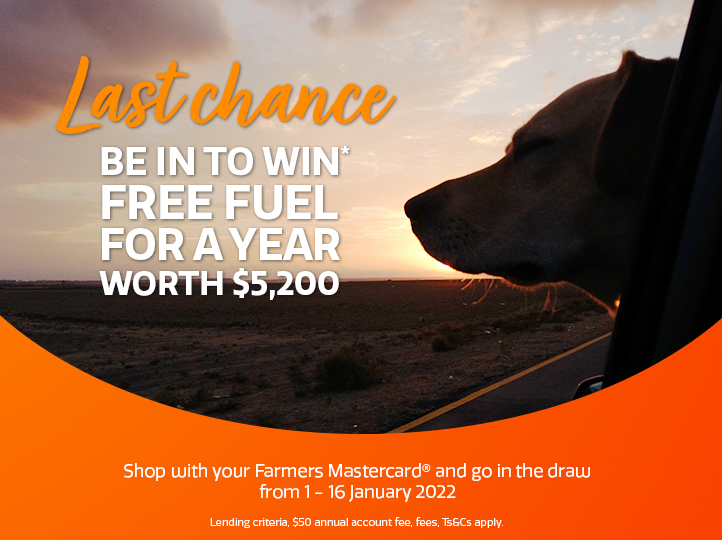 last chance to win* free fuel for a year worth $5,200