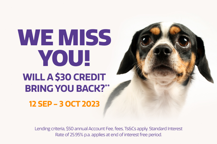 Farmers Mastercard wants to give you $30 back. We miss you