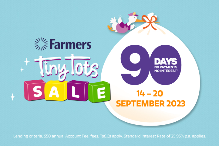 Enjoy 90 Days no payments and no interest until 20 September 2023